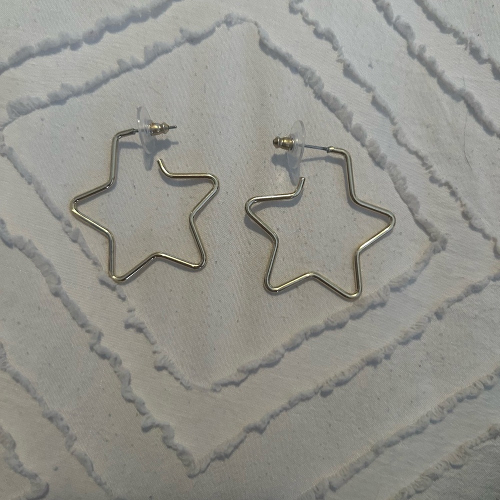 Francesca's Collections Gold Star Earrings